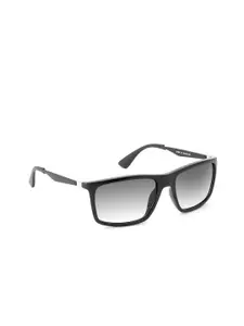 IRUS by IDEE Men Rectangle Sunglasses with UV Protected Lens IRS1330C1SG