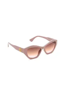 IRUS by IDEE Women Cateye Sunglasses with UV Protected Lens IRS1346C4SG