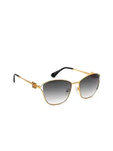 IRUS by IDEE Women Butterfly Sunglasses with UV Protected Lens IRS1344C1SG-Gold