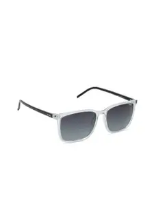 IRUS by IDEE Men Rectangle Sunglasses with UV Protected Lens-IRS1316C4PSG-Silver-Toned