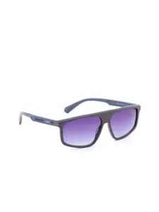 IRUS by IDEE Men Rectangle Sunglasses with UV Protected Lens IRS1365C4SG