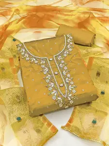 KIMISHA Embellished Unstitched Dress Material