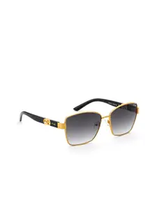 IRUS by IDEE Women Square Sunglasses with UV Protected Lens IRS1296C1SG-Gold
