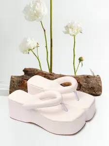 DressBerry Open Toe Flatform Sandals