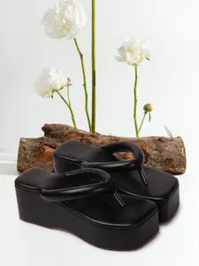 DressBerry Open Toe Flatform Sandals