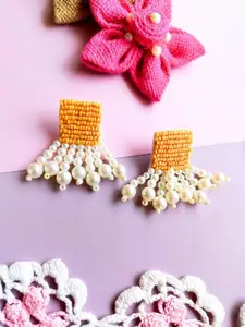 Sangria Women Beaded Artificial Beads Drop Earrings