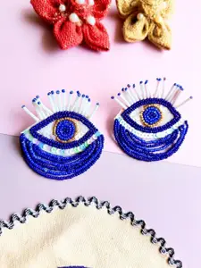 Sangria Women Evil Eye Beaded Drop Earrings