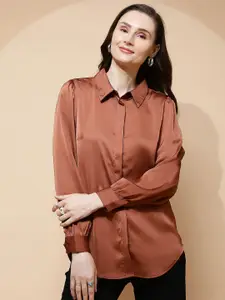 Global Republic Women Solid Classic Tailored Fit Casual Shirt