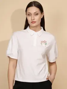 Global Republic Floral Printed Shirt Style Top