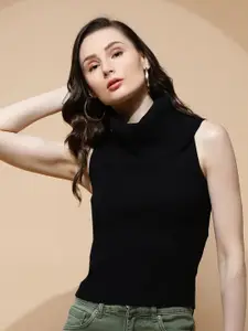 Global Republic Solid High Neck Top