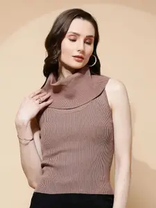 Global Republic High Neck Sleeveless Knit Top