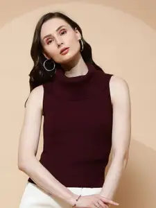 Global Republic Solid High Neck Top