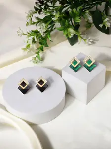 Yellow Chimes Combo of 2 Contemporary Studs Earrings