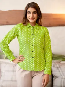 Selvia Women Opaque Checked Casual Shirt