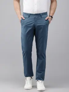 Van Heusen Sport Men Printed Slim Fit Smart Casual Chinos Trousers