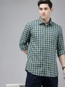 Van Heusen Sport Pure Cotton Slim Fit Checked Casual Shirt