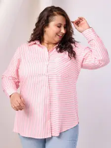 BAESD Women Standard Opaque Striped Casual Shirt