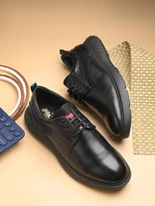 Hitz Men Leather Formal Lace-Up Derby Shoes