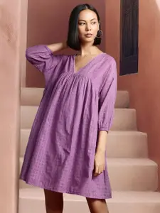 all about you Puff Sleeve Empire Dress