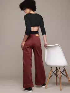 The Roadster Lifestyle Co. Cut-Out Detail Textured Top