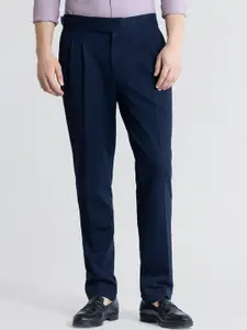 Snitch Men Smart Slim Fit Trousers