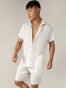 Campus Sutra Shirt With Shorts Co-Ords