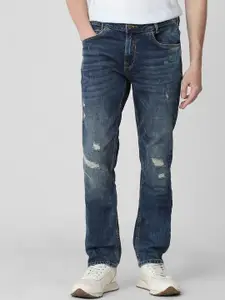 Mufti Men Skinny Fit Mildly Distressed Light Fade Stretchable Jeans ss-24