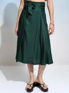 Tokyo Talkies Women Pleated Midi Skirt