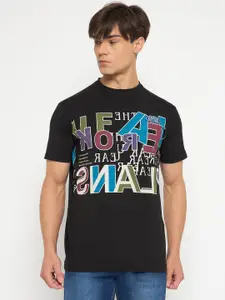 Duke Men Typography Printed Round Neck Cotton T-shirt