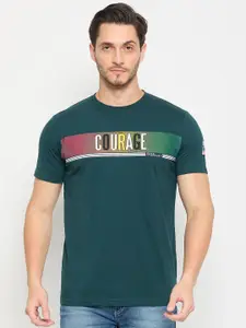 Duke Men Typography Printed Round Neck Cotton T-shirt