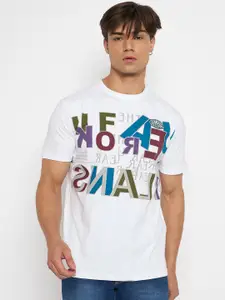 Duke Men Typography Printed Round Neck T-shirt