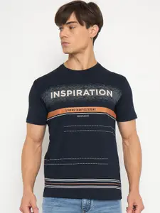 Duke Men Typography Printed Round Neck T-shirt