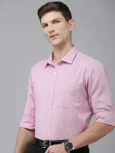 Park Avenue Slim Fit Self Design Textured Formal Shirt