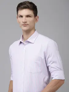 Park Avenue Slim Fit Vertical Stripes Pure Cotton Formal Shirt