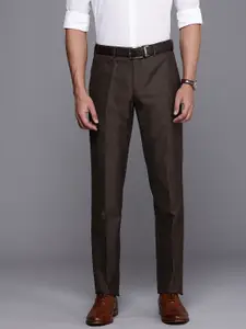 Raymond Men Textured Slim Fit Formal Trousers