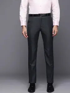 Raymond Men Textured Slim Fit Formal Trousers