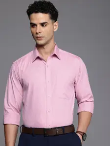 Raymond Slim Fit Opaque Striped Pure Cotton Formal Shirt