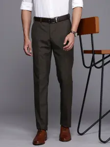 Raymond Men Textured Slim Fit Formal Trousers