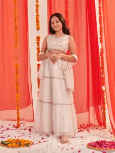 pspeaches Girls Printed Ready to Wear Lehenga Choli