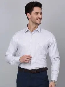 Cantabil Men Grid Tattersall Checks Opaque Checked Formal Shirt