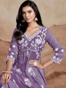 KALINI Women Chikankari Embroidery Kurta