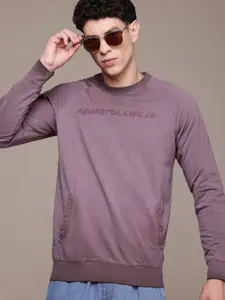 The Roadster Lifestyle Co. Embroidered Pullover Sweatshirt
