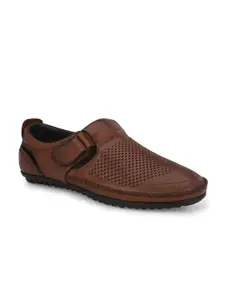 Egoss Men Leather Shoe-Style Sandals