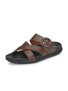 Egoss Men Leather Comfort Sandals
