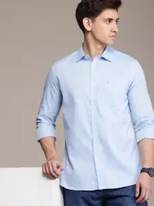 French Connection Men Premium Slim Fit Pure Cotton Casual Shirt