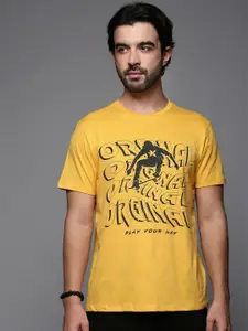 HRX by Hrithik Roshan Men Typography Printed Round Neck T-shirt