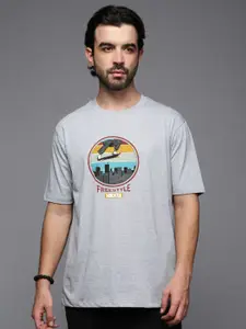 HRX by Hrithik Roshan Men Graphic Printed Round Neck T-shirt