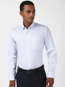 Peter England Men Micro Ditsy Printed Slim Fit Opaque Formal Shirt