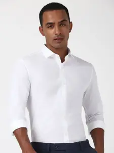 Peter England Men Solid Slim Fit Opaque Formal Shirt