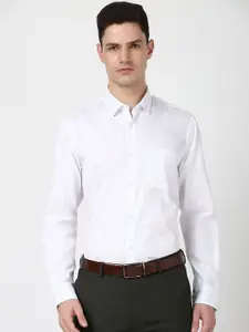 Peter England Men Polka Dots Printed Opaque Formal Shirt